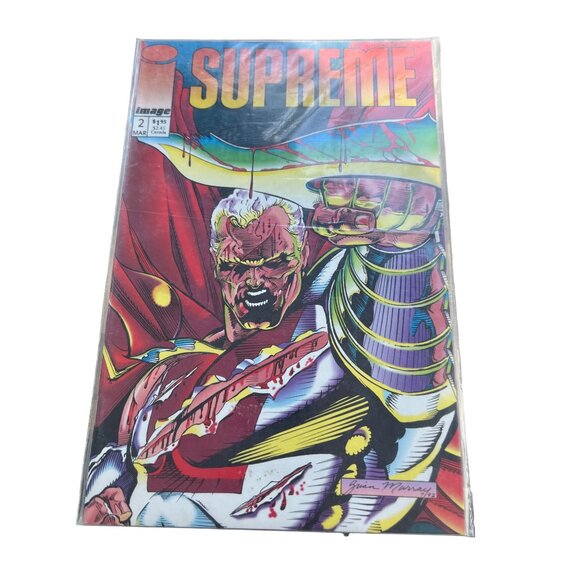 Supreme Image Comics First Mirricote Cover 1992 Rob Liefeld & Brian Murray - Picture 1 of 4